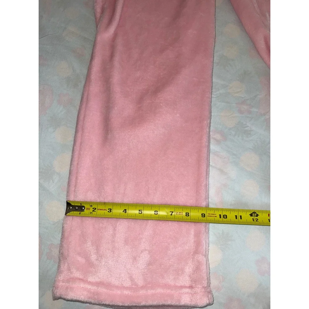 Juicy Couture Pink Velour Pajama Pants‎ XL Drawstring Sleepwear Loungewear